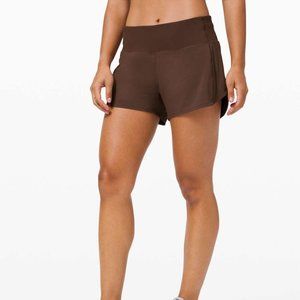 Lululemon Speed Up Short Long *4" Updated Fit - Brown Earth (Size 6)